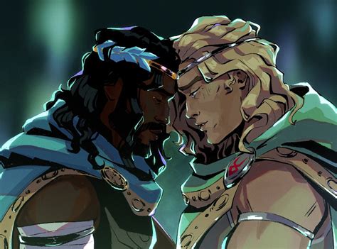 ArtStation - Patroclus and Achilles (Hades Game) Hades Greek Mythology ...