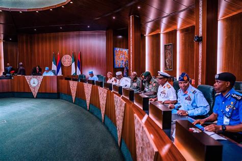 President Buhari Presides Over National Security Council Meeting On 30 ...