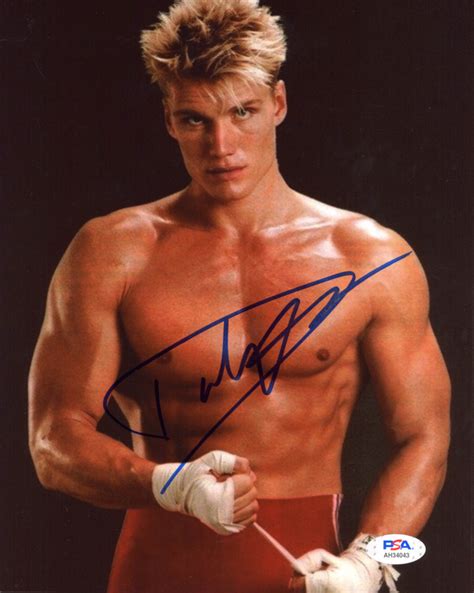 Dolph Lundgren Signed "Rocky IV" 8x10 Photo (PSA COA) | Pristine Auction