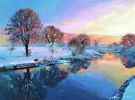 Winter Trees Painting by Conor McGuire