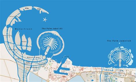 Map of Dubai - Top 10 Attractions - GIS Geography