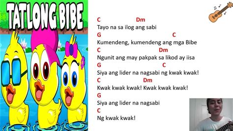 Tatlong Bibe - Easy Ukulele- Philippine Children's Song (Ukulele Play Along) - YouTube