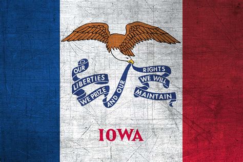 Iowan Flag Metal (Flag of Iowa) - Download it for free