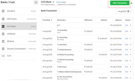 Bank Transactions | GST Billing & Accounting Software