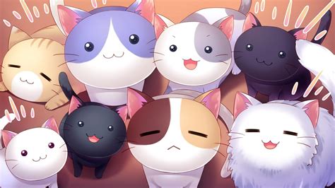 Cute Animal Anime Wallpapers - Top Free Cute Animal Anime Backgrounds - WallpaperAccess