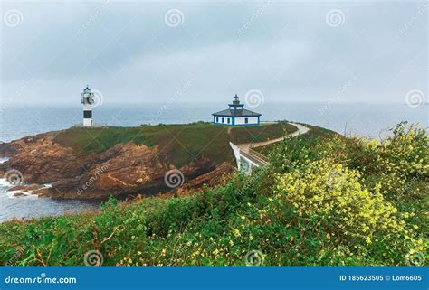 Old and New Lighthouse in the Bay of Biscay Stock Image - Image of island, spain: 185623505