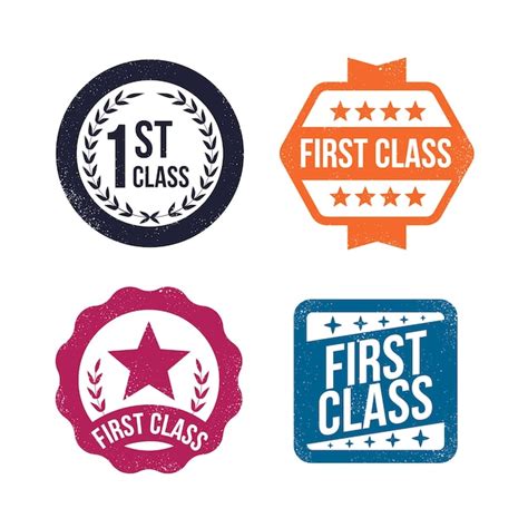 Free Vector | Flat design first class stamp collection