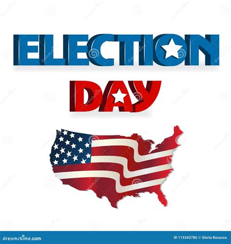 United States of America Election Day Stock Vector - Illustration of ...