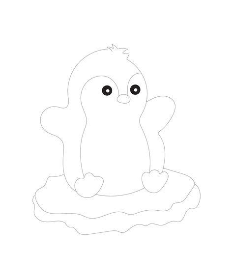 Baby Penguin Coloring Pages Printable