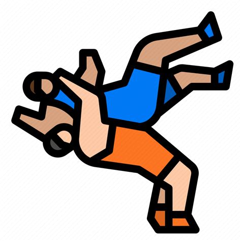 Wrestler, fight, wrestling, sport, olympic icon - Download on Iconfinder