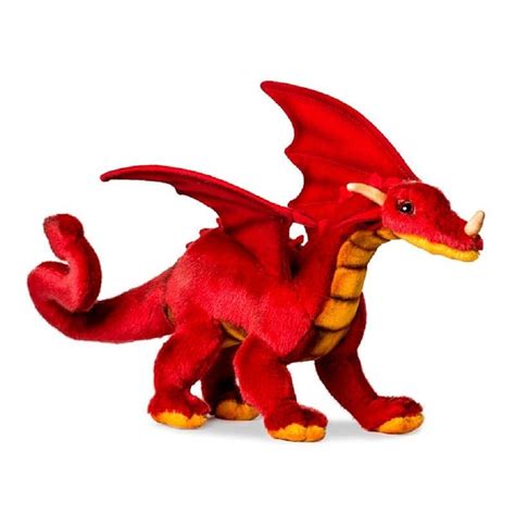 Plush red dragon 5937 Hansa