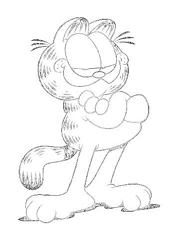 Garfield pencil sketch by Techtonnic on DeviantArt