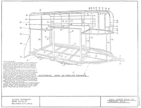 Elmer Gaeddert Horse Trailer Plans 1960's