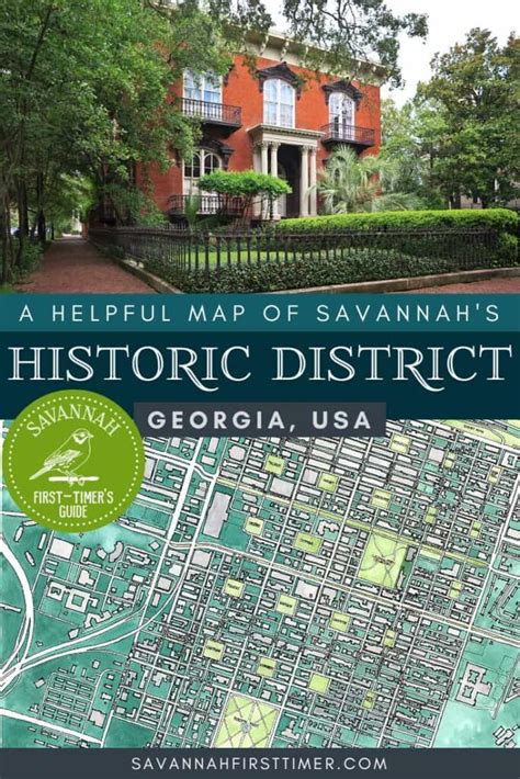 2024 Savannah Historic District Map - Savannah First-Timer's Guide