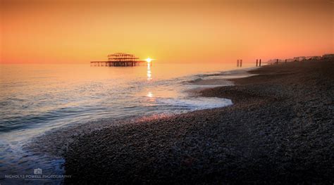 Brighton Beach Sunset Photo Print Landscape Photography