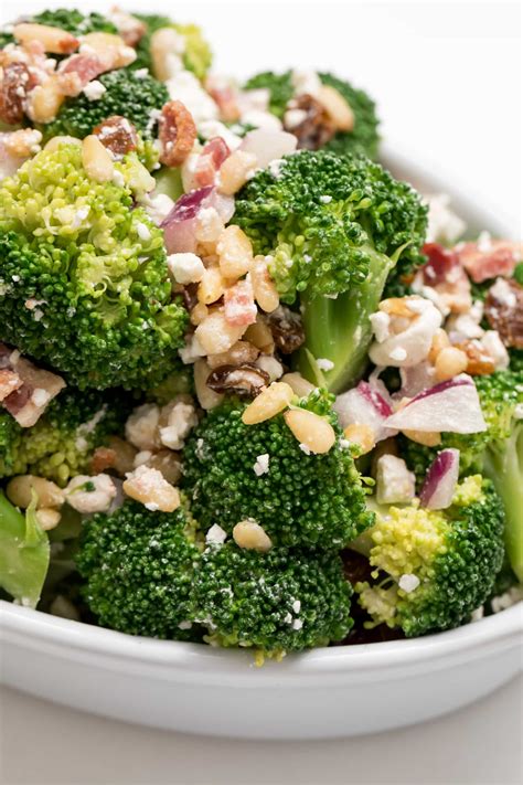 This broccoli salad looks fancy, but it's an easy and delicious side dish