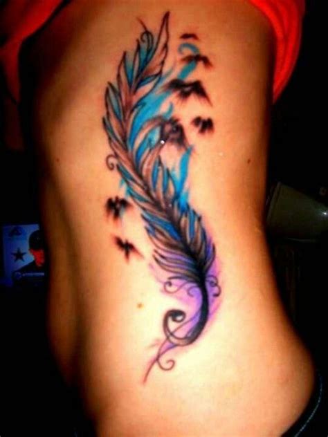 Raven feather tattoo for my right foot. The raven represents those who are so caught up in ...