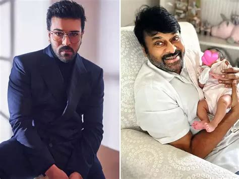 Ram Charan shares a cute pic of father Chiranjeevi and daughter Klin ...