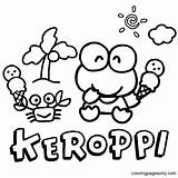 Hello Kitty And Keroppi Coloring Pages sketch template