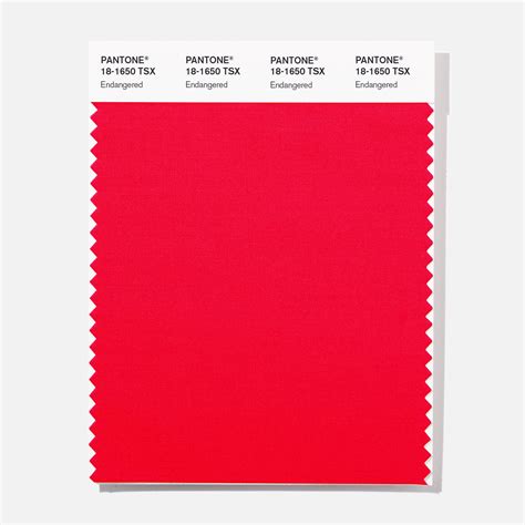 BUY Pantone Polyester Swatch 18-1650 Endangered