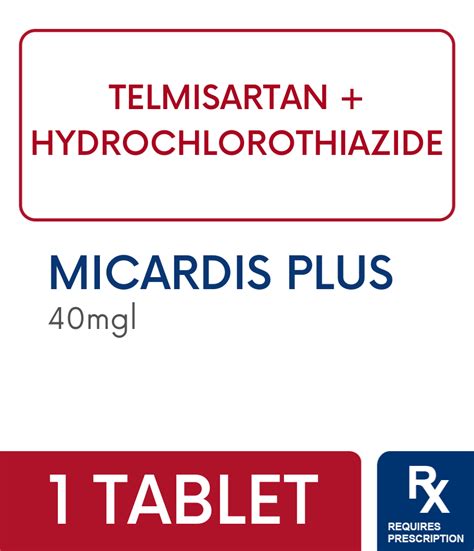 Micardis Plus 40Mg - Rose Pharmacy Medicine Delivery