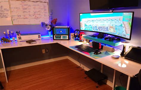 DIY L-Shaped Gaming Desk