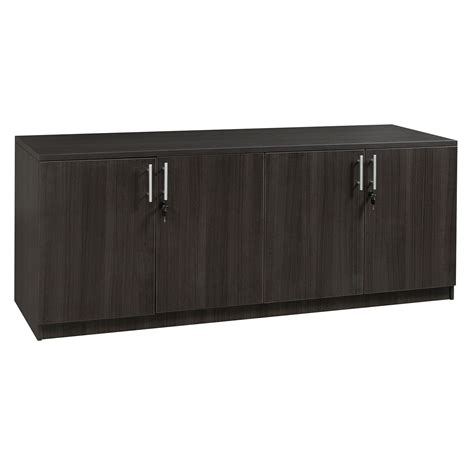 Everyday 4 Door Laminate Storage Credenza, Gray | National Office ...