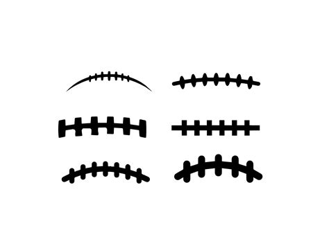 Football Laces Svg Bundle Football Silhouette Svg Football - Etsy Canada