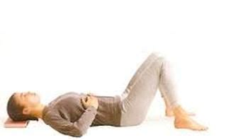 The regular practice of lying down in the semi-supine position will help in encouraging the ...