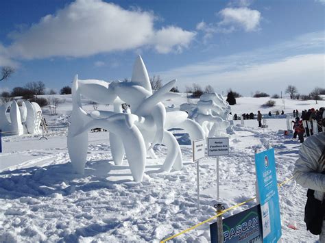 Artists carve beautiful sculptures from snow and ice during Carnaval de ...