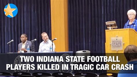 Indiana State addresses death of three students in car accident - YouTube