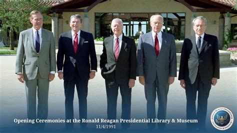 Opening Ceremonies at the Ronald Reagan Presidential Library - 11/4/91 - YouTube