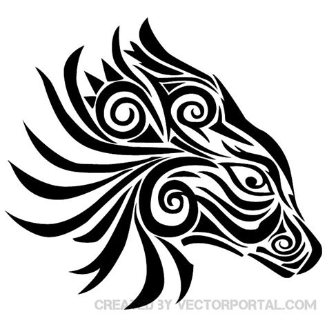 Tribal animal art Royalty Free Stock SVG Vector