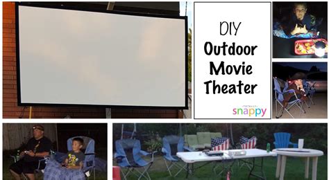 DIY: Outdoor Movie Theater - snappy tots