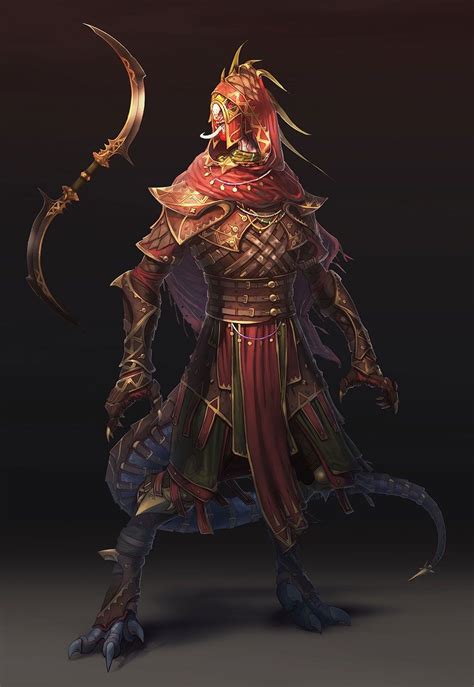 Day 142 Lizardmen a Day,#Day#Lizardmen | Character art, Character ...