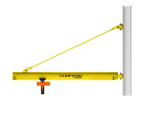 5 ton Wall Mounted Cantilever Cranes - Tie Rod Jib Crane - KUNFENG CRANE