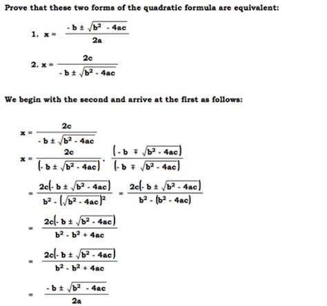 Quadratic Equation Using Almighty Formula - Tessshebaylo