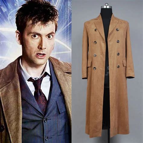 Cosplay Doctor Who Dr. Brown Long Trench Coats Suit Costume Custom Made ...