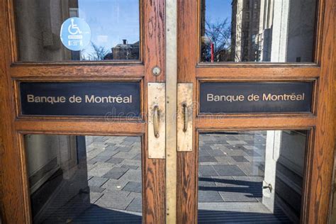 Bank of Montreal Logo, Known As BMO, on the Doors of Their Historical ...