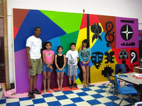 Bernard Williams: My Art Projects with Communities and Schools: Summer Mural Project at Boone ...