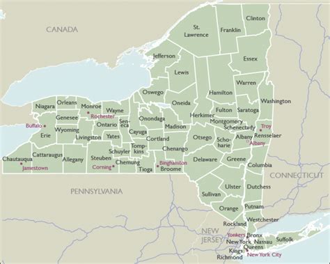 New York State Zip Code Map - Printable Map