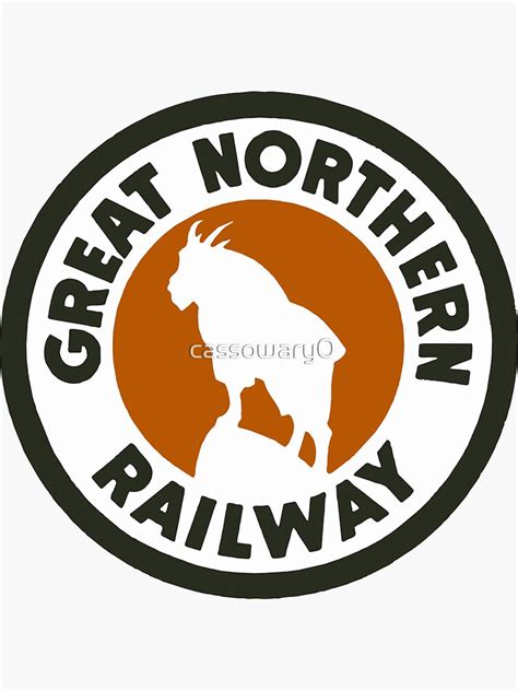 "Great Northern Railway - Round Logo" Sticker for Sale by cassowary0 | Redbubble