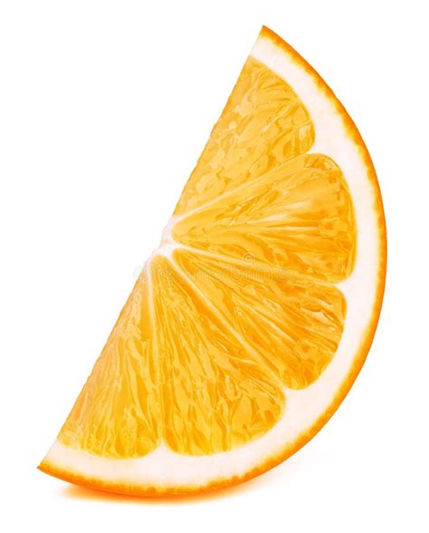 Orange Fruit Slice Isolated Stock Image - Image of single, white: 115096993