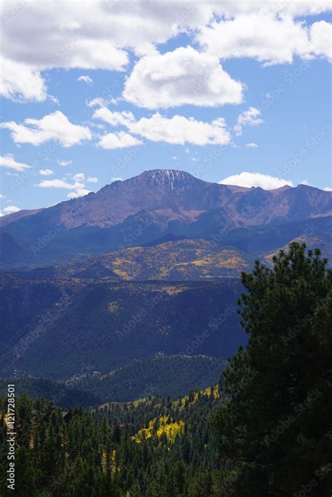 Fall Foliage Pikes Peak Stock Photo | Adobe Stock