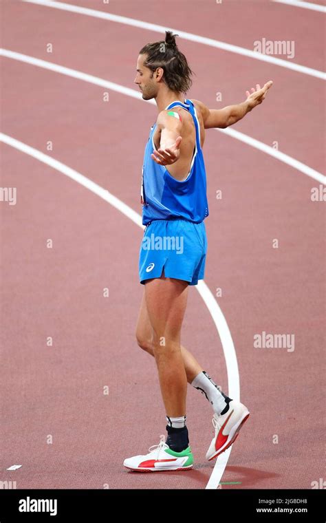 August 01st, 2021 - Tokyo, Japan: Gianmarco Tamberi of Italy in action ...