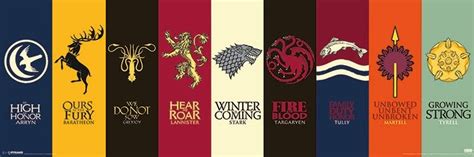 Game of Thrones - House Sigils Poster | Sold at Abposters.com