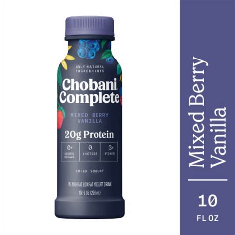 Chobani® Complete Mixed Berry Vanilla Protein Greek Yogurt Drink, 10 fl ...