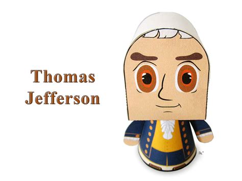 President Thomas Jefferson Paper Toy Model W/movable Parts - Etsy