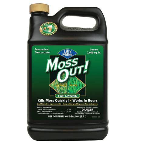 Lilly Miller Moss Out! Lawn Moss Killer Concentrate Herbicide, 1 gal ...