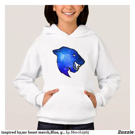 inspired by, mr beast merch, Blue, galaxy, mrbeast Hoodie #Tiger #Head ...